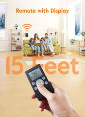 GiveBest 800W Touch Screen Wall Outlet Space Heater with Remote Control