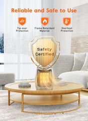 GiveBest 1500W Portable Ceramic Space Heater with Thermostat - Heats 200 Sq Ft, Silver