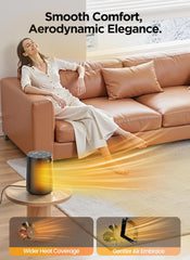 GiveBest 1500W PTC Ceramic Space Heater Fast Safety Heat for Office Bedroom Home Desk