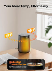 GiveBest 1500W PTC Ceramic Space Heater Fast Safety Heat for Office Bedroom Home Desk