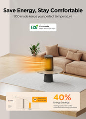 GiveBest 1500W PTC Ceramic Space Heater Fast Safety Heat for Office Bedroom Home Desk