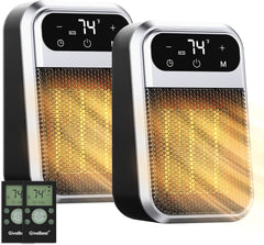 GiveBest 800W Touch Screen Wall Outlet Space Heater with Remote Control