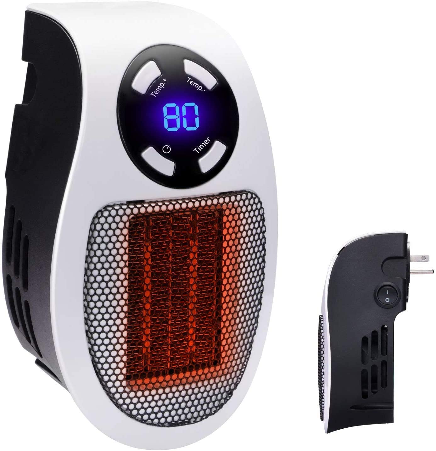 Programmable Wall Outlet Electric Mini Heater, MH-04