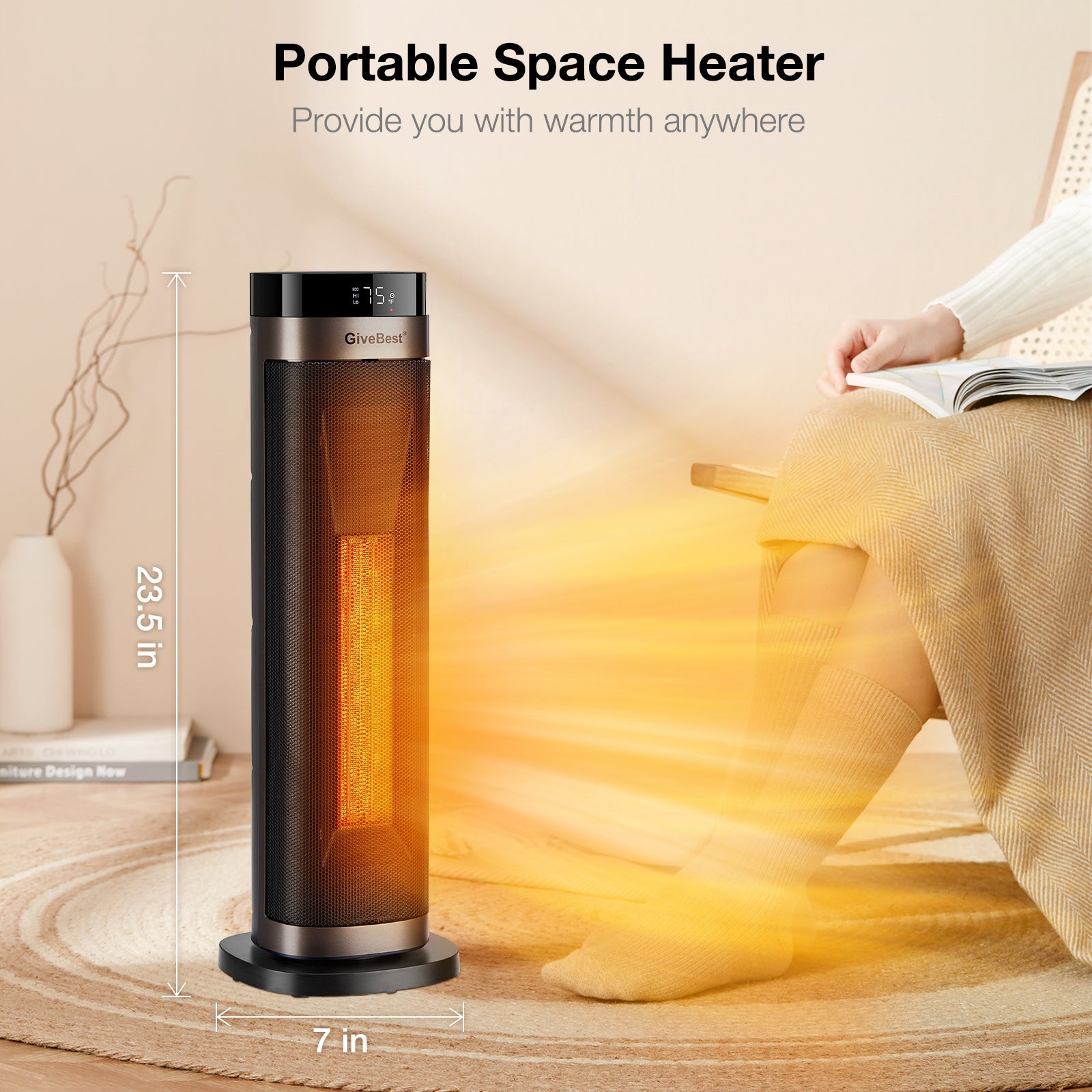 Tower Space Heater ,HPQ15J-E1