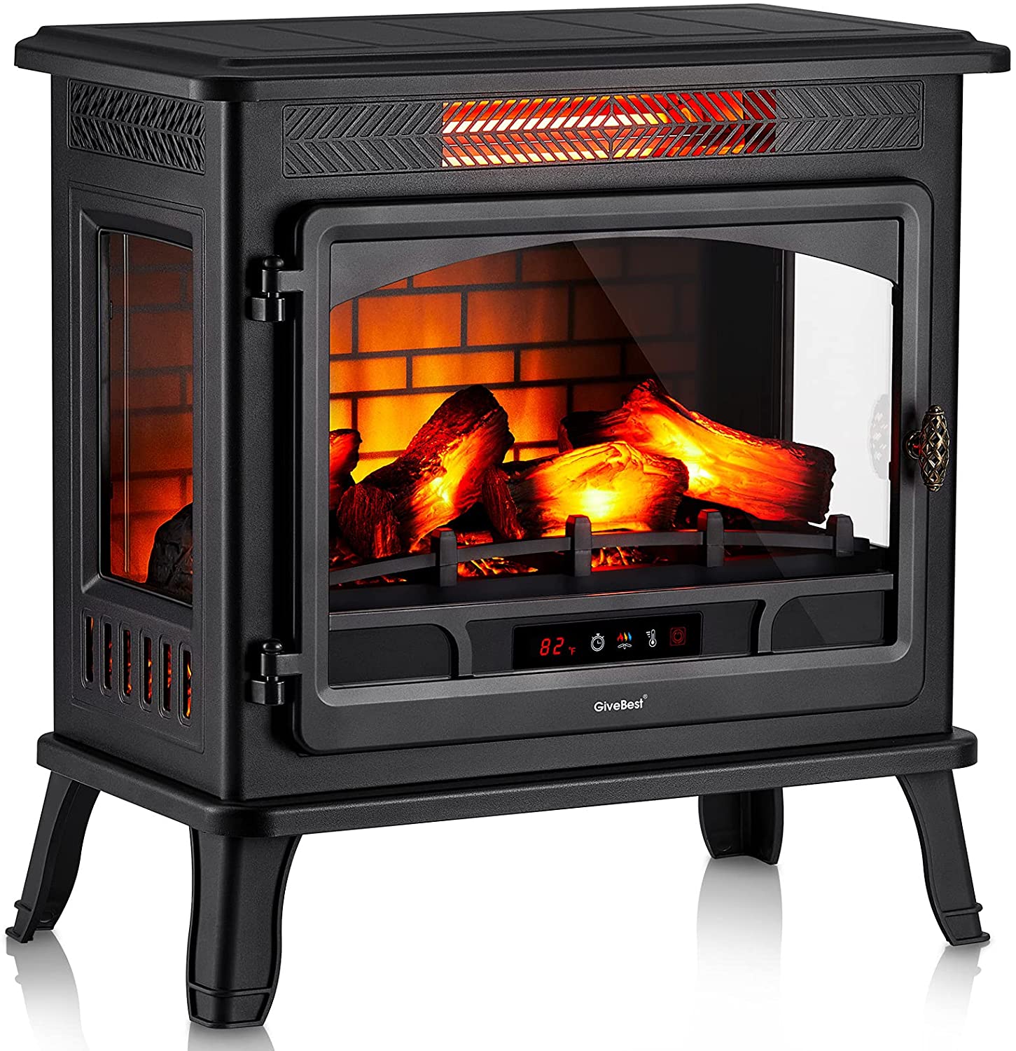 Electric Fireplace Freestanding Heater, GFI-2403-01